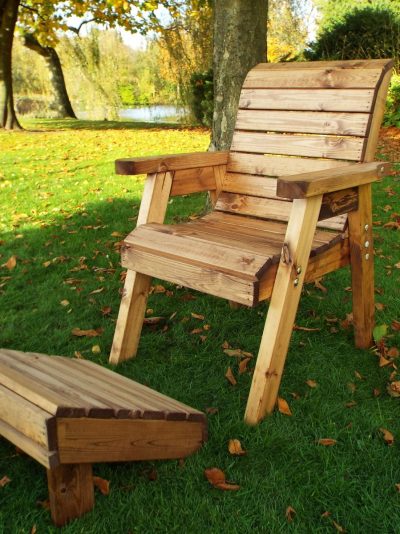 Traditional Garden / Patio Footstool-0