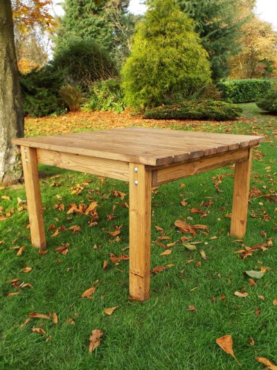 Four Seater Solid Wood Square Garden Patio Table-0