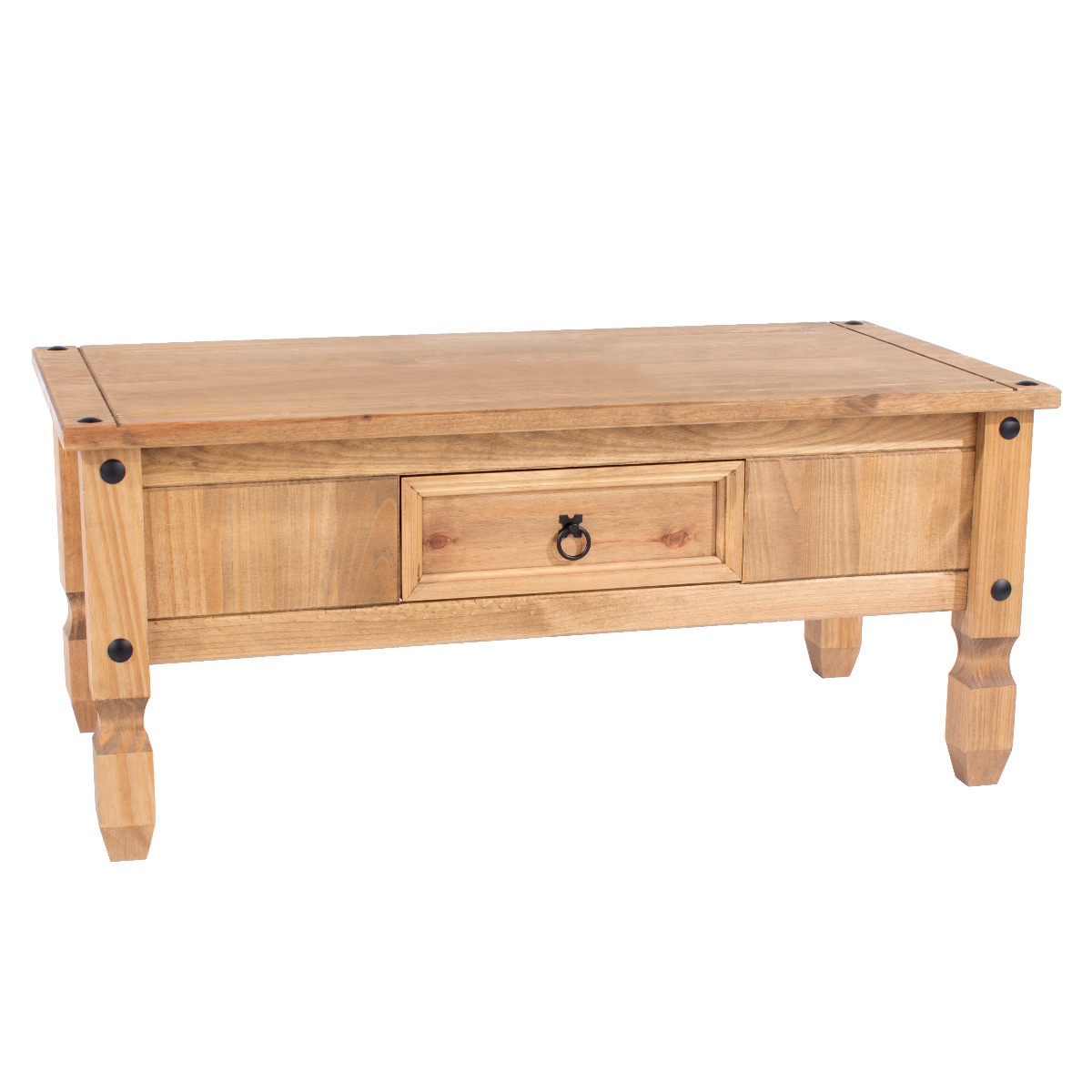Farmhouse Antique Solid Pine Wood Coffee Table Timber Furniture