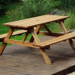 Six Seater Picnic Table Gold