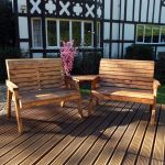 Twin Bench Set Angled