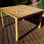 Solid Wood Square Garden Patio Table Choose 2, 4 or 8 seater