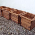 4pc Large Square Planter Set