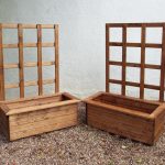 2pc MEDIUM KENSINGTON (Trellis) Trough Set