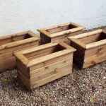 4pc Rectangular Planter Set SMALL