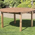 Solid Wood Round Garden Patio Table Choose 4, 6 or 8 Seater