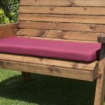 2 Seat Bench Cushion in Burgundy