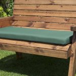2 Seat Green Bench Cushion