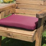 Single Chair Cushion Burgundy