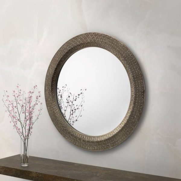 Cadence Large Mirror placed on a wall