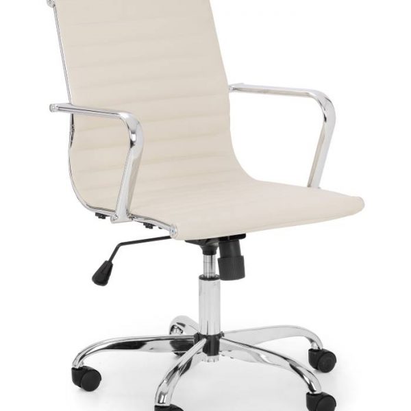 Gio Office Chair Cream - Angle