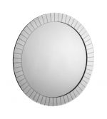 Sonata round mirror placed on a white background