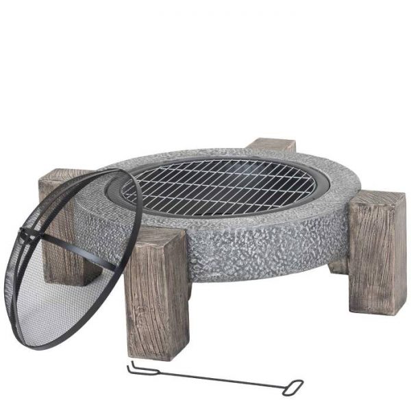 Lifestyle Calida MGO Contemporary Fire Pit on a white background
