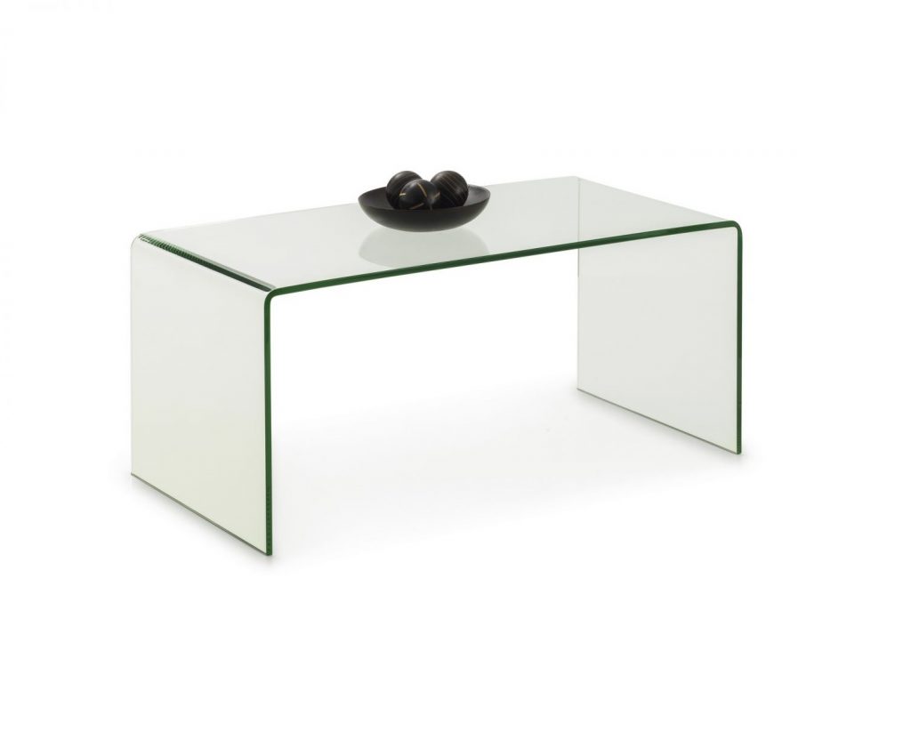 Amalfi Bent Glass Coffee Table Timber Furniture