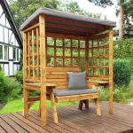 Wentworth Two Seat Arbour Grey